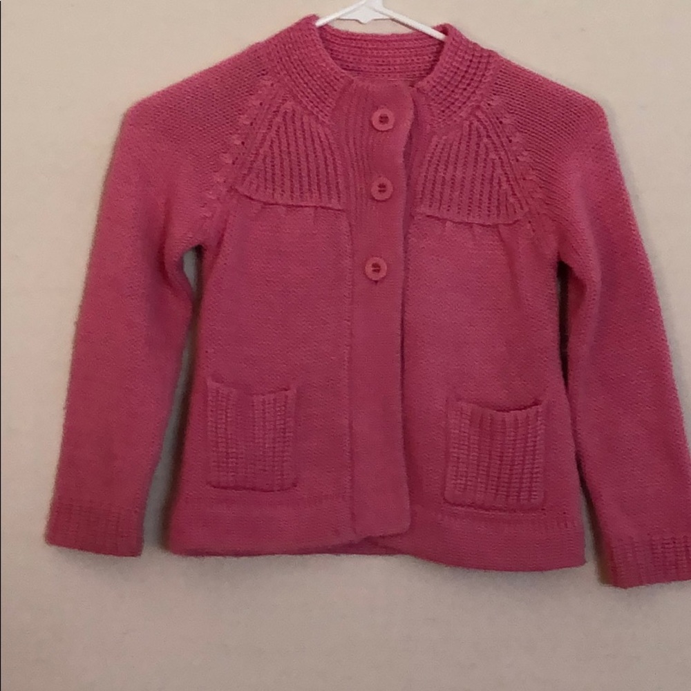 Orient Expressed Pink 3 Button Sweater Size 6
